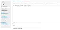 screenshot of submit question